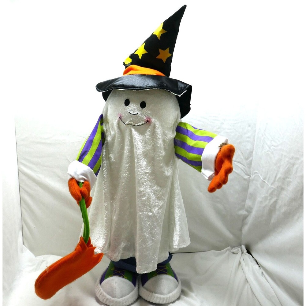2006 Halloween Georgie Fiber Optics Ghost Greeter Trick or Treat 27 Inch